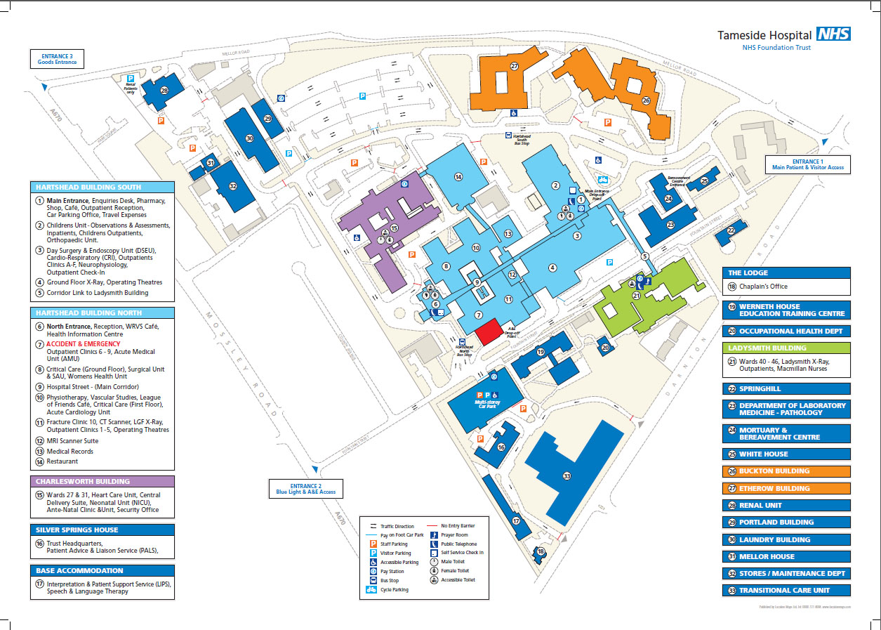 NHS Site Map